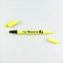 PENTEL ปากกาเน้นข้อความ 2 หัว SLW11 <1/10> เหลือง